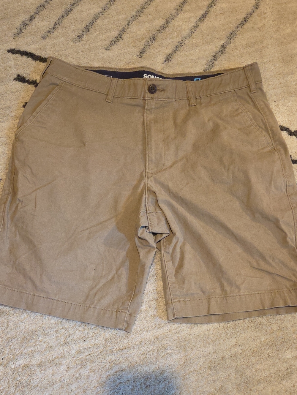 SONOMA Men's Flat-Front Khaki Shorts